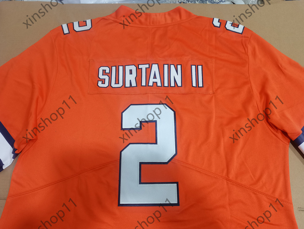 Customize Football Jersey Bo Nix Patrick Surtain II Marvin Mims Jr Courtland Sutton Quinn Meinerz Audric Estime Troy Franklin Jerseys Men Youth Women