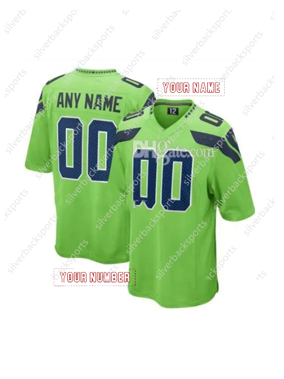 Football 2025 Unveil Rivalries Jerseys Cooper Kupp Darnold Smith-Njigba Walker III Love Any Name Number Embroidered Letter Number pre order