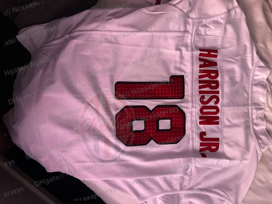 18 Marvin Harrison Jr 2025 Rivalries Beige Football Jersey 1 Kyler Murray McBride Budda Baker Conner Benson Hopkins Hernandez Wilosn Tune Sweat Custom
