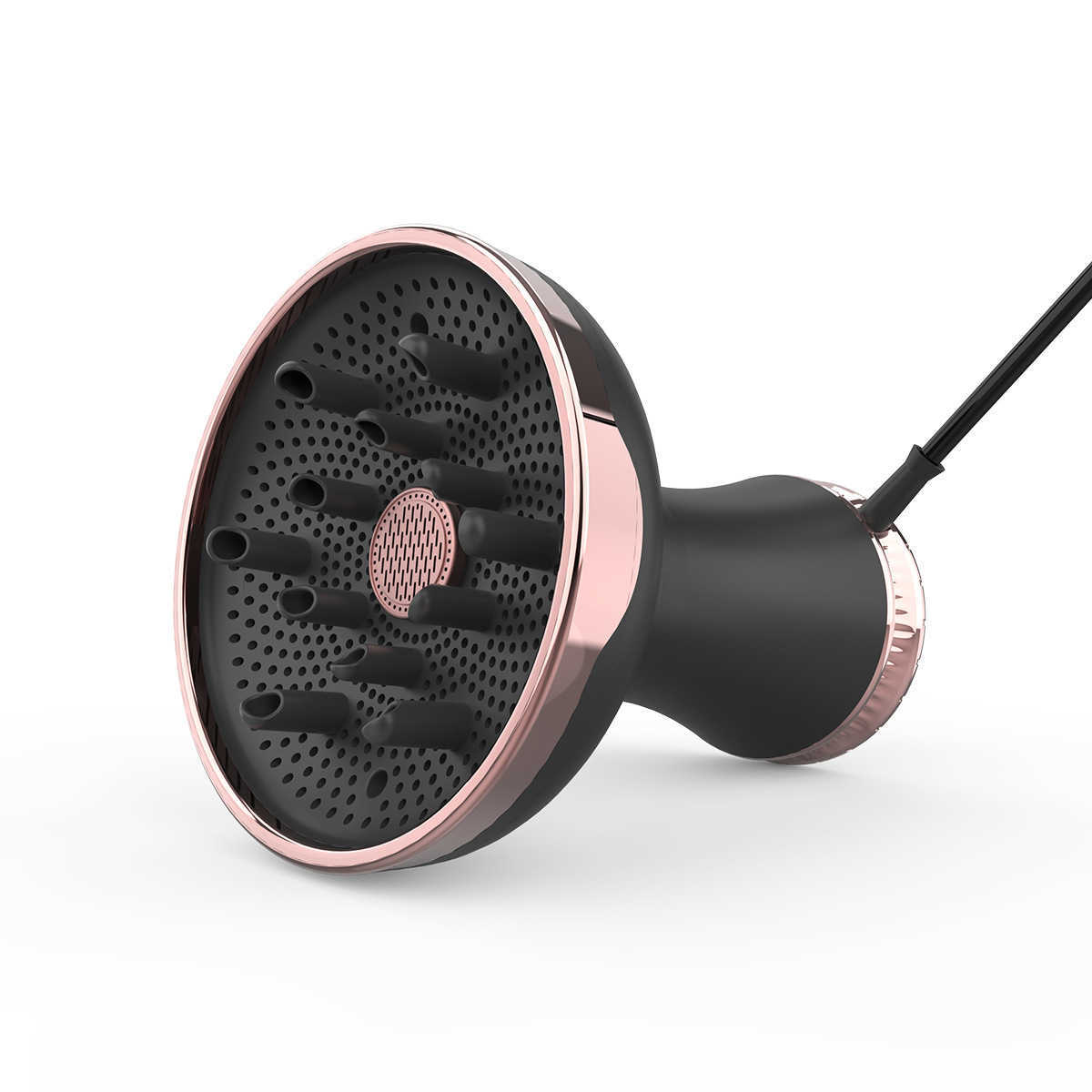 Hair dryer with hood for blowing and drying hair. Diffuser with powerful airflow for curling hair. Special hair dryer for strong wind styling L250918