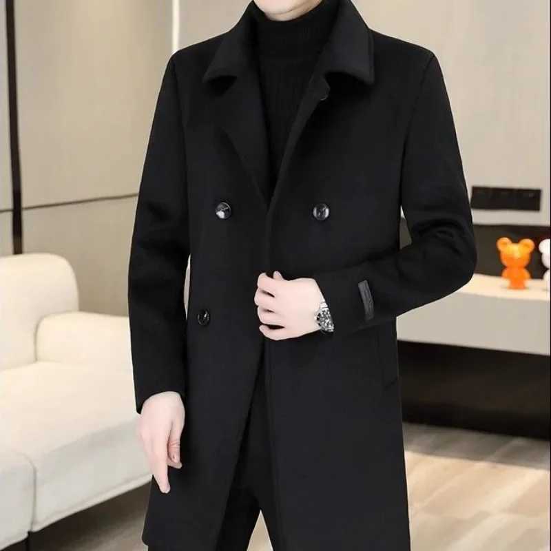 Wool Blends Jacket for Men Winter Sales Of New In Man Coat Original Brands Cheap Sale Stylish Clothes Offer Casual Vintage Y2k Z250918