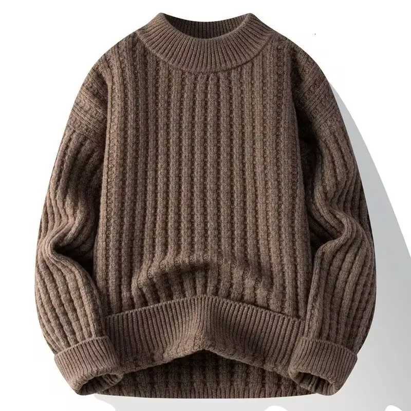 Winter Thickened Mens Knitted Sweaters Loose Winter Coldproof Warm Sweater PulloversZ250918