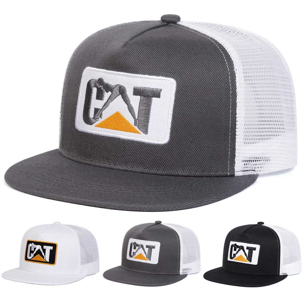 Unisex CT Letter Embroidery Hiphop Net Hats Spring Summer Outdoor Adjustable Casual Baseball Caps Sunscreen Hat Sports Cap J2509181