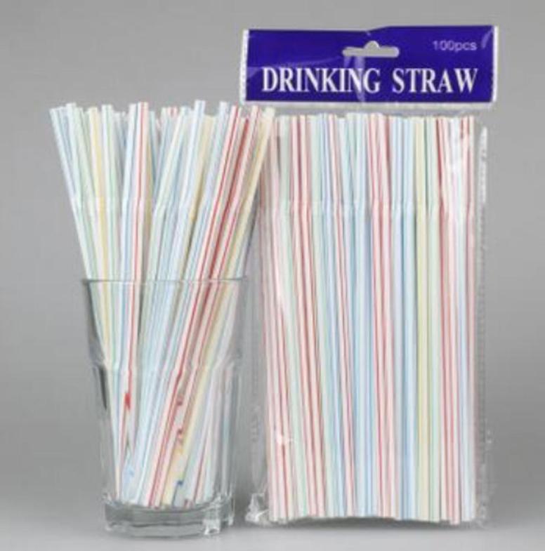 100pcsbag Disposable Plastic Drinking Straws 20805cm Multicolor Bendy Drink Straw For Party Bar Pub Club Restaurant2201571
