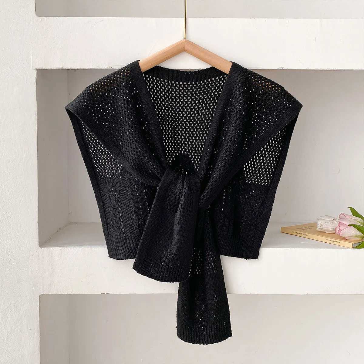 New Solid Color Knitted Shl Scarf Wen Highend Ces With Shirts Fashion Thin Neck Protectors For Spring and Autumn Y250918
