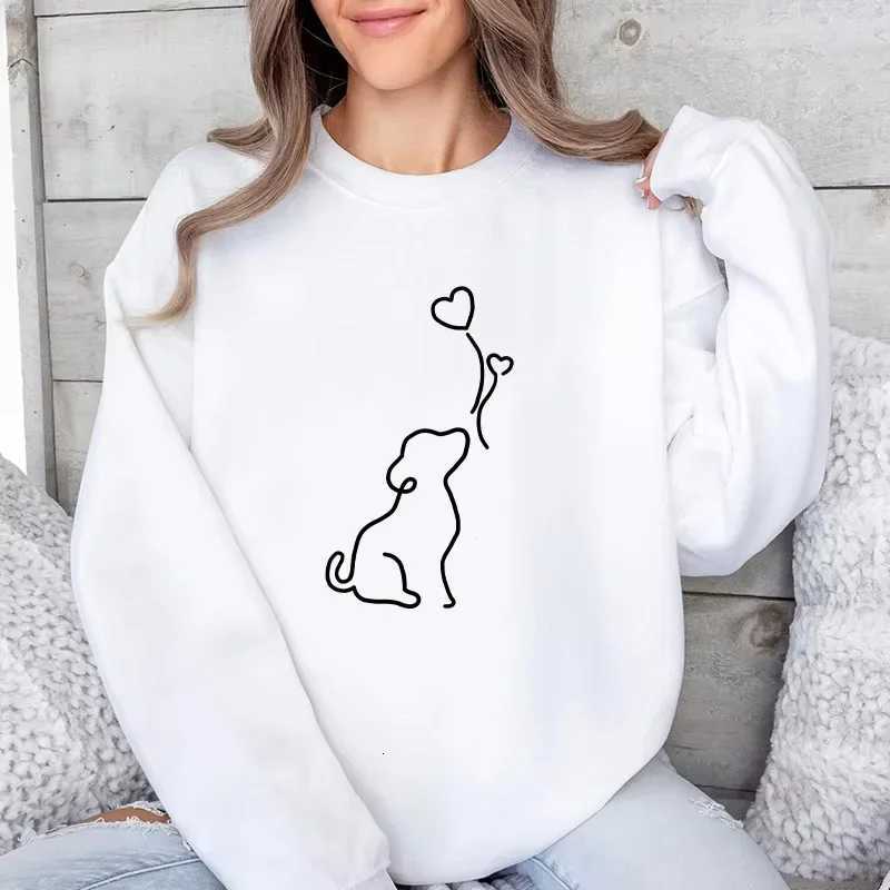 2025 Womens Sweatshirts Cute Printing O Neck Tops Casual Daily Sports Autumn Winter Pullover Long Sleeves Women ClothingZ250918
