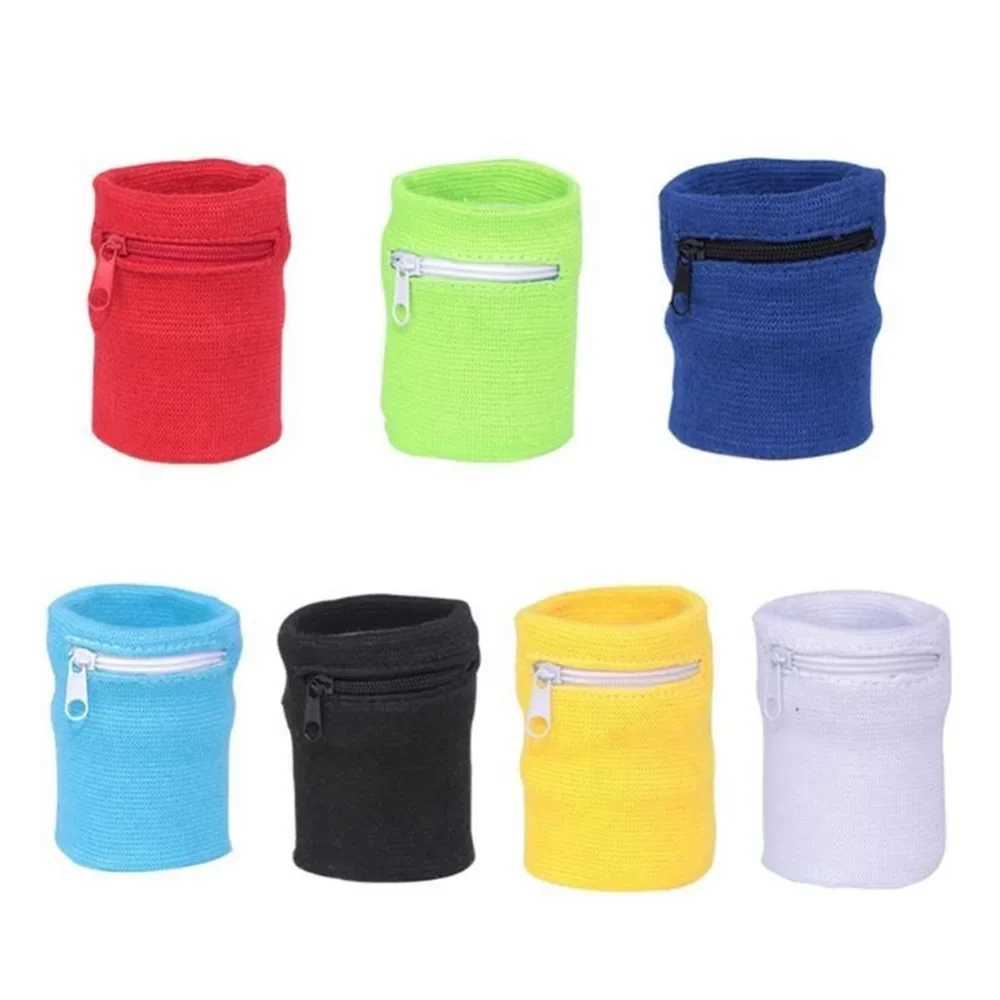 Mini Men Women Wrist Wallet Pouch Band Fitness Sports Zipper Wristband Running Gym Cycling Safe Coin Purse Bag Wrist Support J251211
