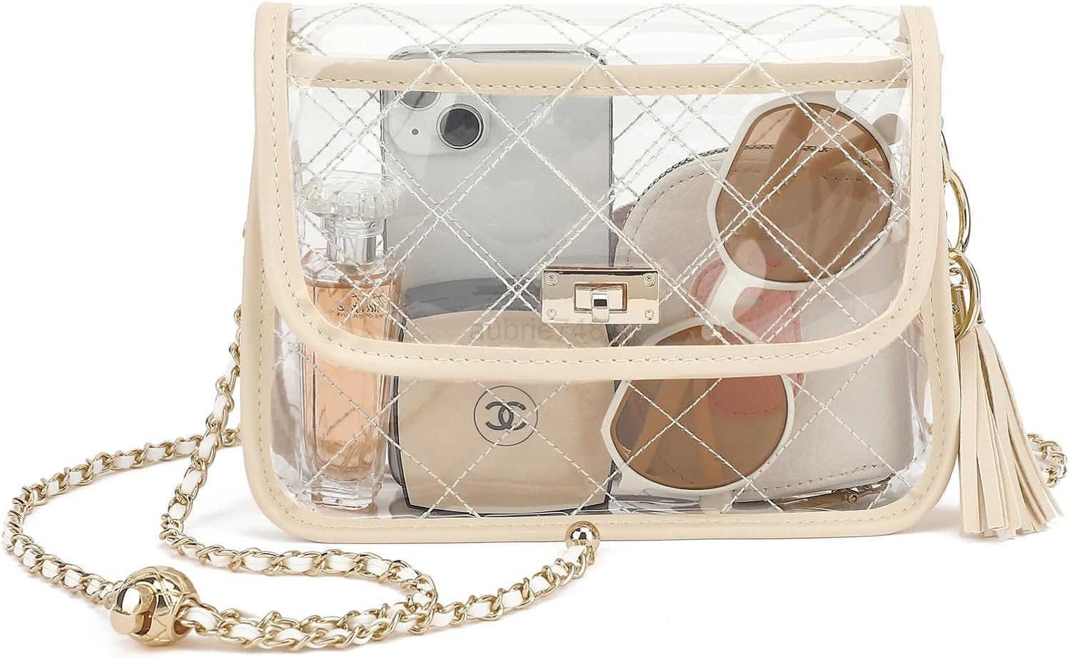 Clear Purse for Women Stadium Approved See Through Clear Crossbody Transparent Shoulder Bag for Sports EventsZ250918