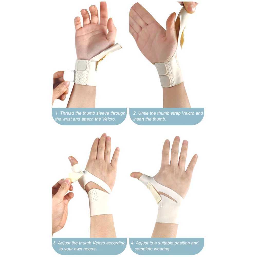 Wrist Thumb Support Brace Soft Elastic Thumb Compression Sleeve Protector Thumb Spica Splint Lightweight Wristband Gym Sports J251211