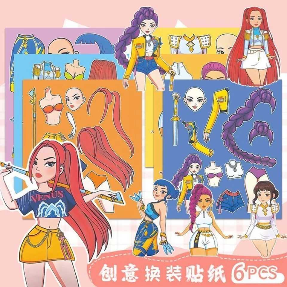 612Sheets Funny Kpop Demon Hunters Cartoon Puzzle Sticker DIY Phone Laptop Luggage Skateboard Graffiti Decals Fun for Kid Gift C250918