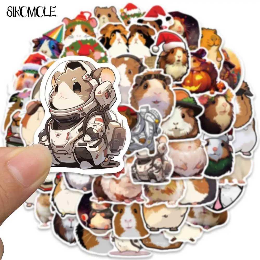 103050pcs Cartoon Cute Guinea Pig Graffiti Stickers Animals Kawaii Diy Travel Luggage Guitar Fridge Laptop Sticker Kids Decals C250918