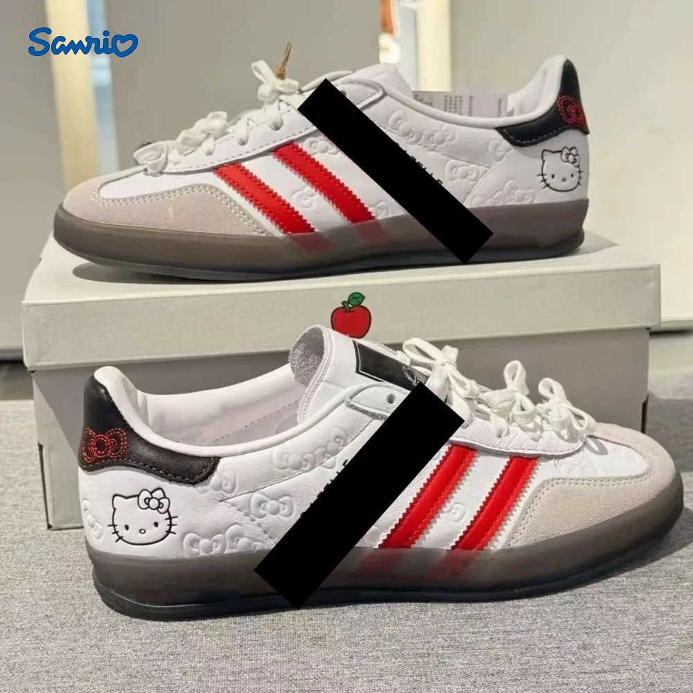 Sanrio New Hello Kitty Casual Shoes Cute Cartoon Comfort Flat Bottom Sneakers Fashion Delicate Personality Versatile Shoes Gifts L250910