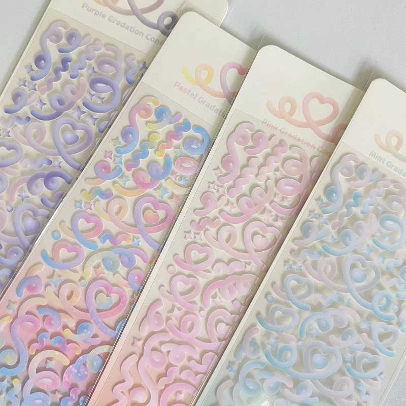 1PCS New Cute Kawaii Deco Stickers Korean Stickers Photocard Decor Kpop Decorative Toploader Scrapbooking Stickers Y 2k Samll C250918