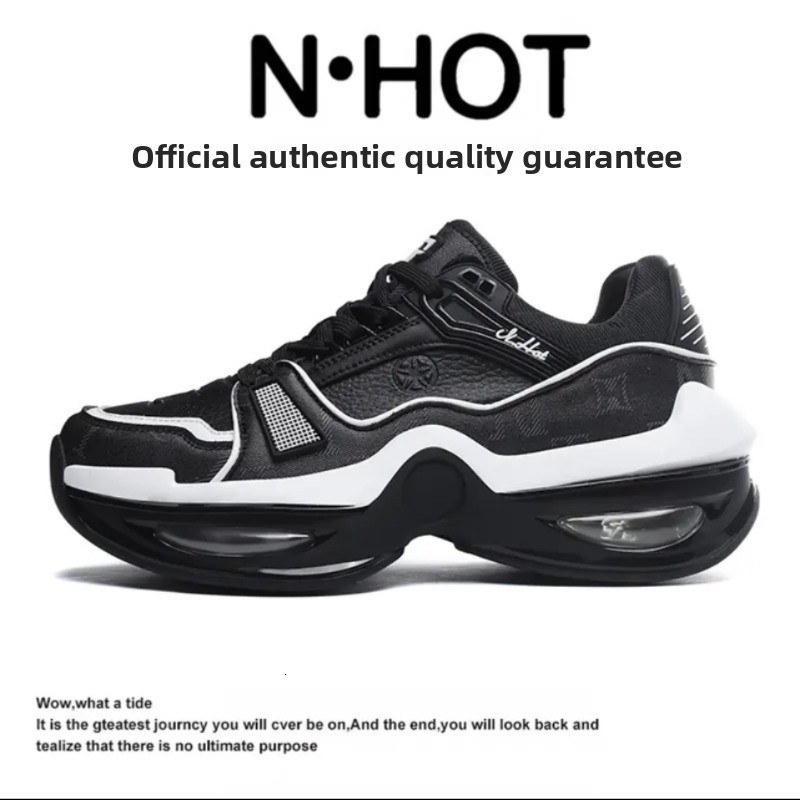 NHOT designer shoes sneakers men Dad Shoes 2025 New Thick-Soled Black Height-Increasing Shoes Autumn Winter Hot Sale Black Matches All Outfits