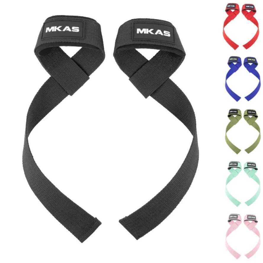 Weightlifting Straps 1 Pair Lifting Wrist AntiSlip Silicone Strength Training Strap Deadlifts Crossfit Hand Grips Wrist Support J251211