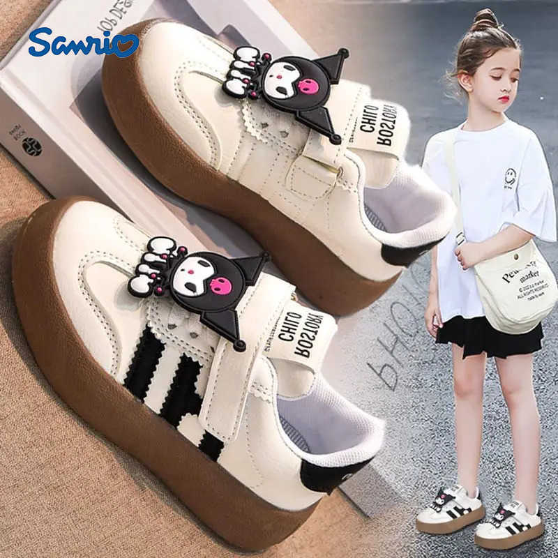 Sanrio Girls Fashion German Training Shoes Kulomi Childrens New Style Sports Shoes Kindergarten Cute White Shoes Four Seasons L250910