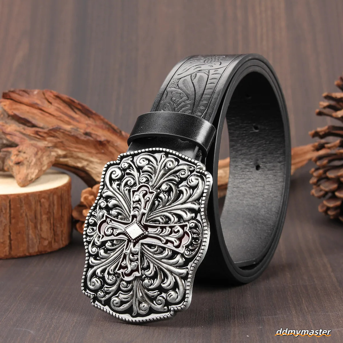 Designer Casual Woman Men Leather Belts Fashion Smooth Buckle Belt With Floral Patterns Strap ddmymaster
