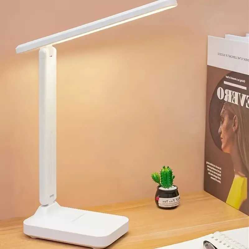 LED desk lamp eye protection touch dimmable LED reading lamp student dormitory bedroom reading USB plugin study office desk lam C250918
