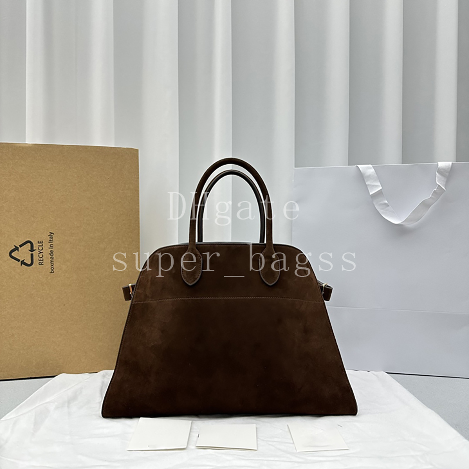Margauxx-15 Mirror quality Tote bag Luxury designer bag 38.5CM handbag suede genuine leather shopping bag with box TWM15A1