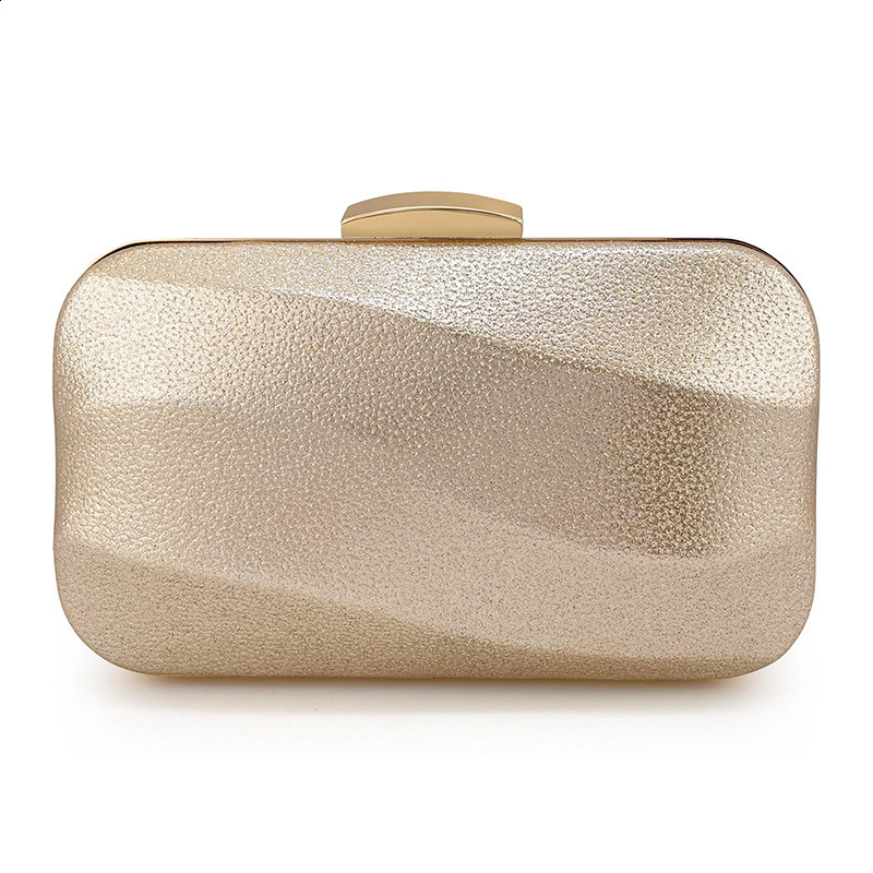 Fashion Womens Bag Champagne gold Handheld Crossbody Evening Bag Versatile Party Annual Meeting Small Bag