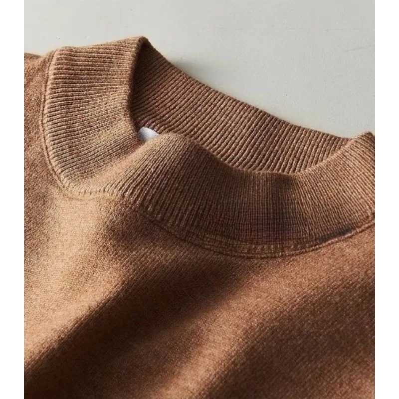 Mens Long Sleeve Knit Pullover Sweater Autumn Winter Thermal Warm Classic Sweater Lightweight Army Green Dark Grey SweaterZ250918