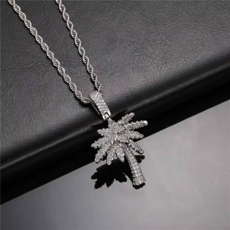 Customizable Hiphop Bling Jewelry Iced Out Silver Gold and Brass Plated Princess Cut Cubic Moissanite Pendant for Gift