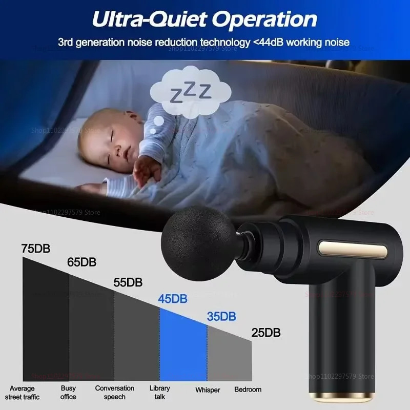Mini Massage Gun High Configuration Charging Fascia Gun Vibration Massage Gun Muscle Relaxation Massager Portable Fitness Device 250917