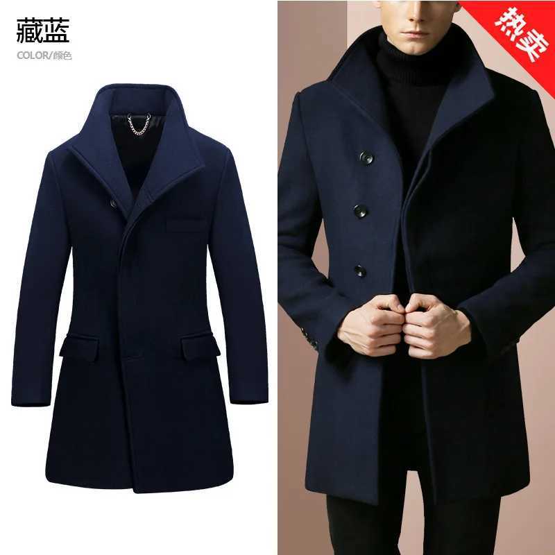 2025 Fashion Autumn And Winter Imitation Wool Coat Mens Fashion Medium And Long British Style Sheep Imitation Wool Coat Mens F Z250918