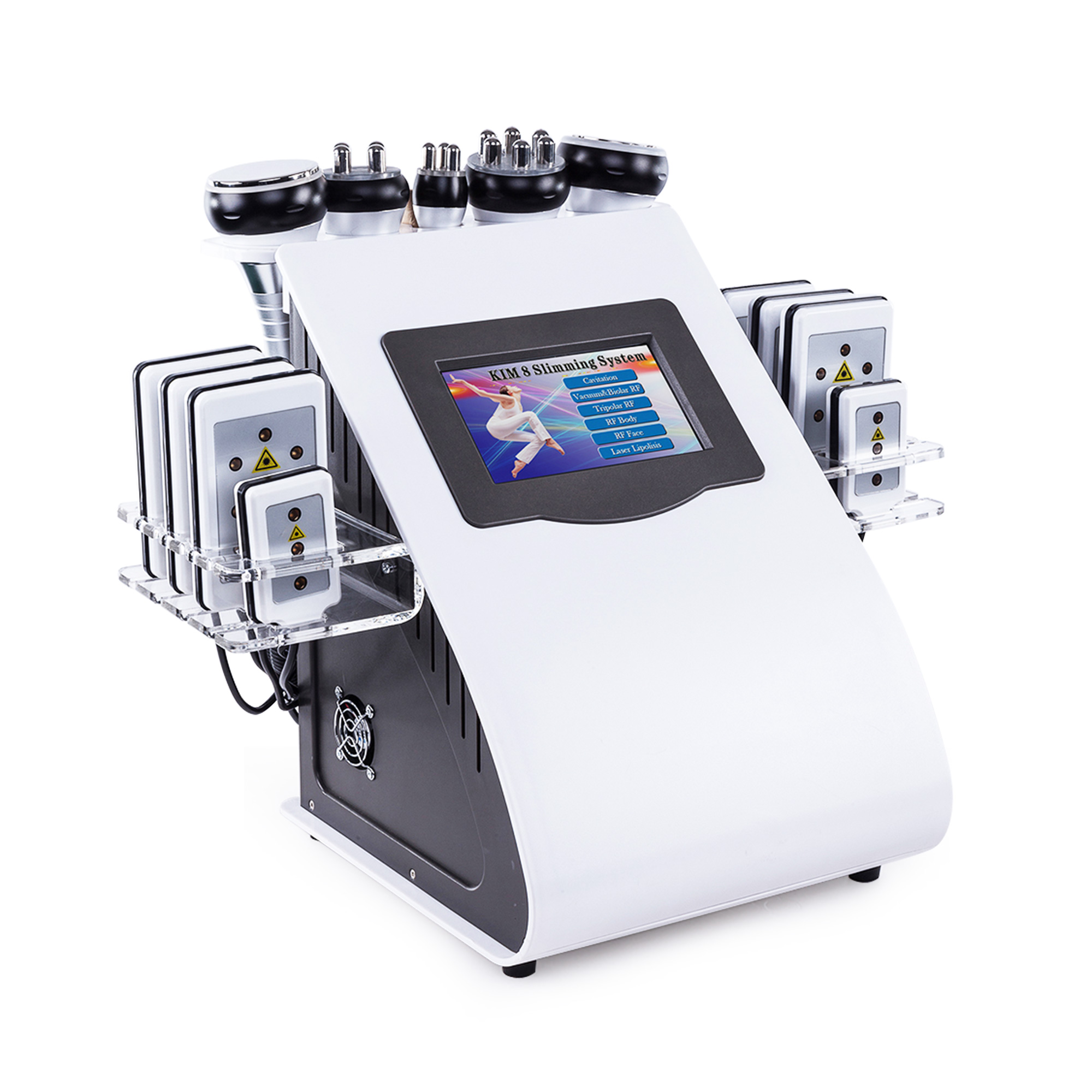 New Arrival 6 In 1 40K Ultrasonic Cavitation Vacuum Radio Frequency Laser 8 Pads Lipo Laser Slimming Machine for Home Use