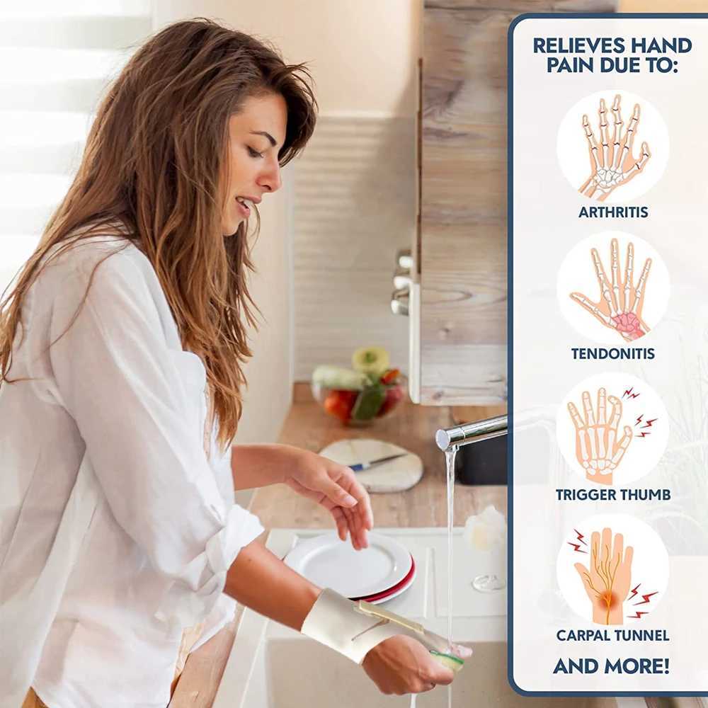 Wrist Thumb Support Brace Soft Elastic Thumb Compression Sleeve Protector Thumb Spica Splint Lightweight Wristband Gym Sports J251211