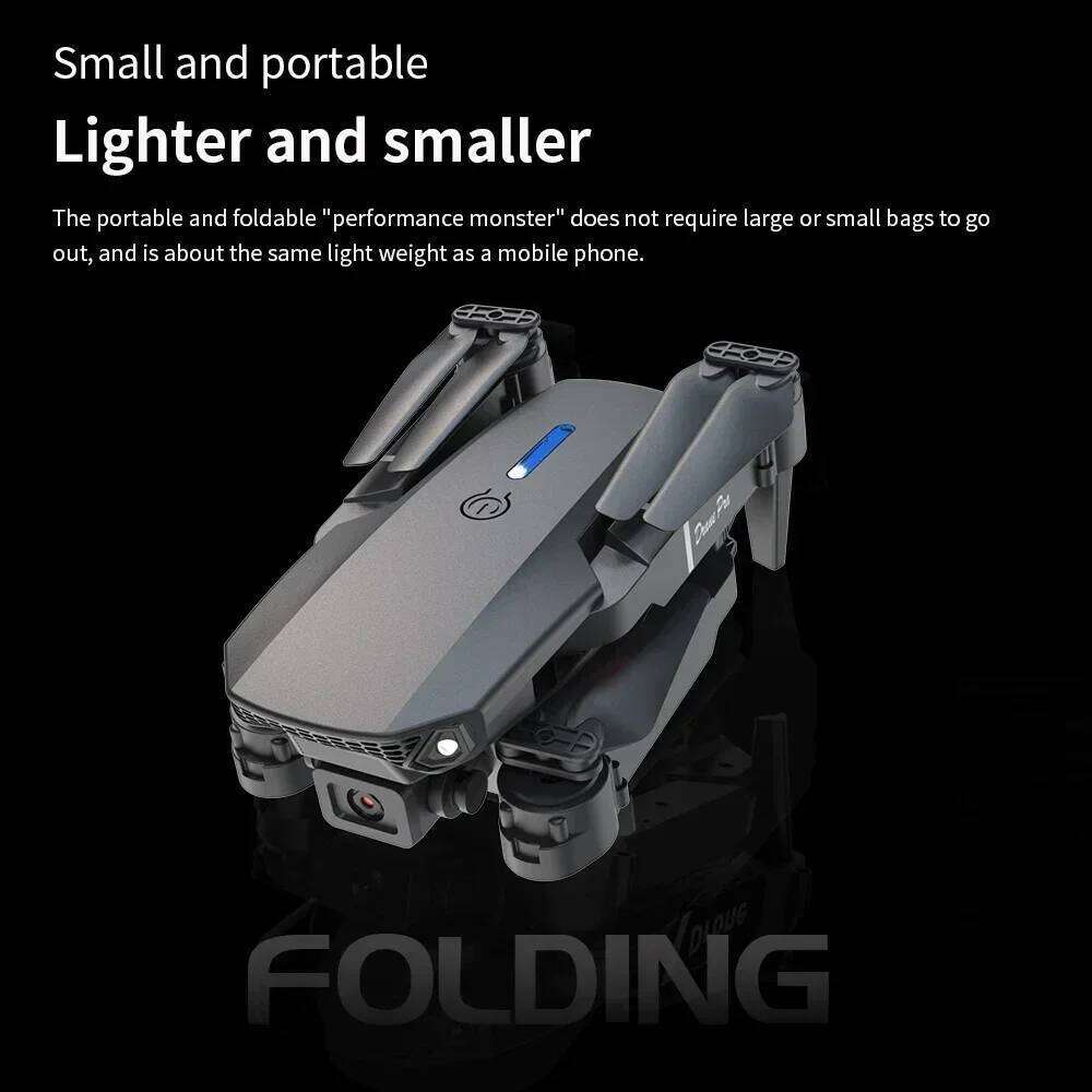 Camera Drone E88 Mini Drone With 4K Camera Wifi FPV Foldable Quadcopter For Kids Adults Gift Toy RC Aircraft