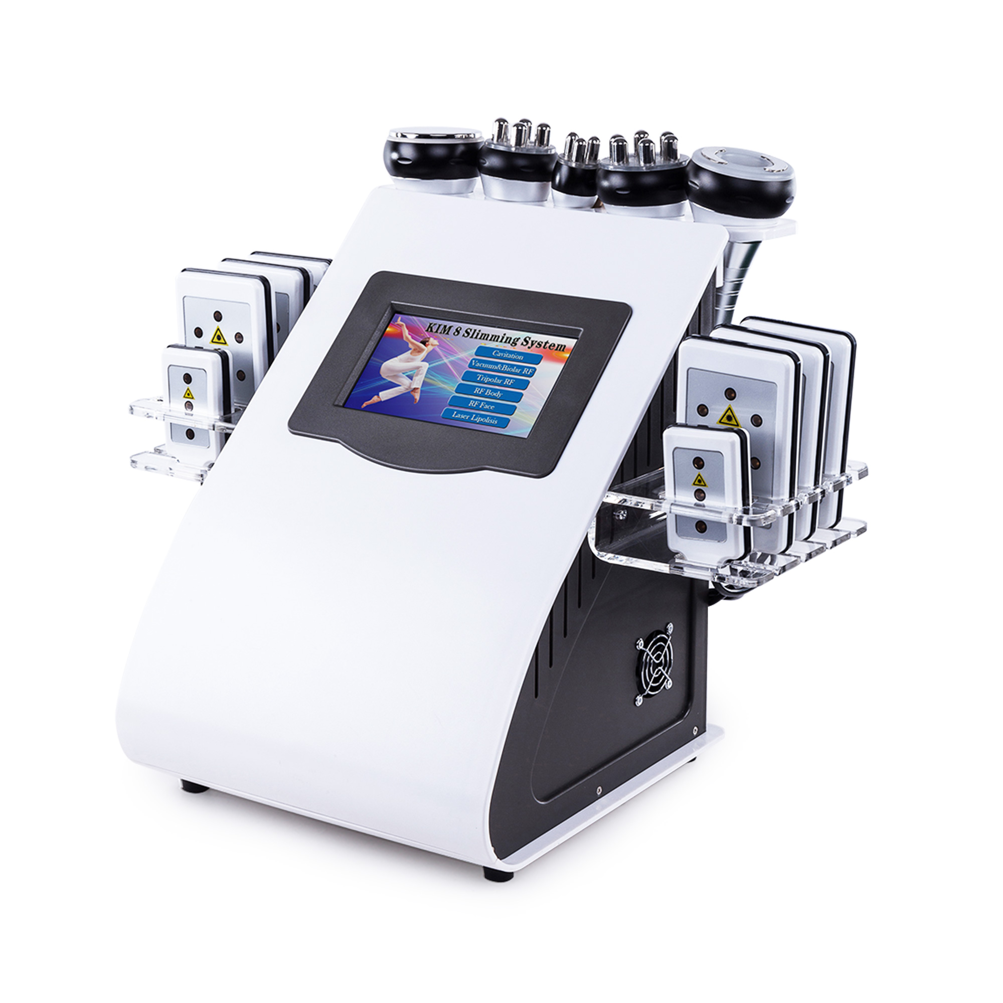 New Arrival 6 In 1 40K Ultrasonic Cavitation Vacuum Radio Frequency Laser 8 Pads Lipo Laser Slimming Machine for Home Use