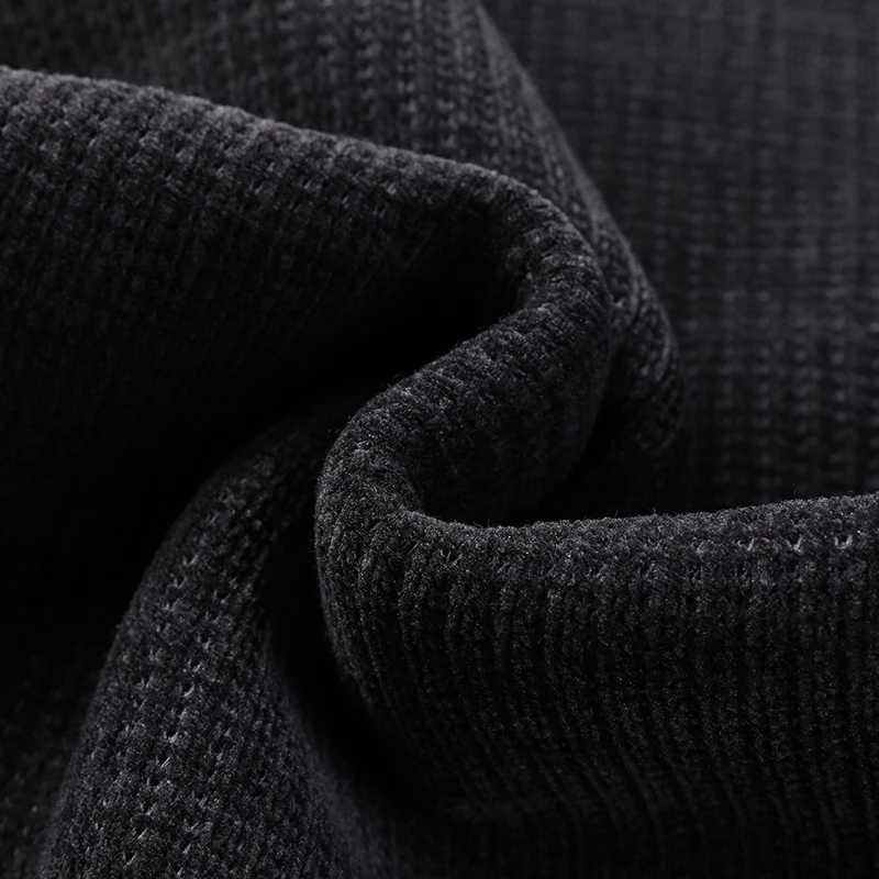 FleeceLined Knitted Pullover Sweater Casual Jumper for Men Insulated Warm Long Sleeve Thick Material Round Neck DesignZ250918