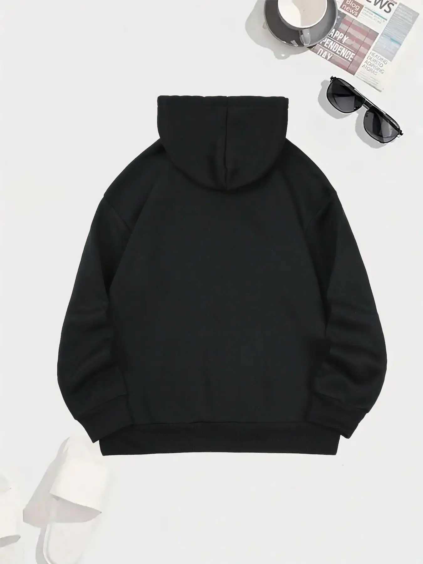 Cat and Pizza Cartoon Print 2025 Autumn Winter Womens Hoodie Top Round Neck Long Sleeve New Womens Sweatshirt ClothingZ250918