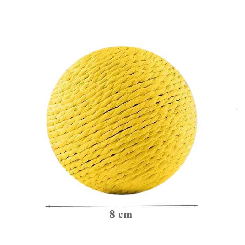 8cm Cat Scratching Ball Interactive Cat Toys Biteresistant Kitten Chasing Ball Pet Sounding Toys for Cats Cat Accessories X250918