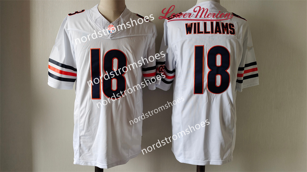 18 Caleb Williams Custom Football Jerseys D'Andre Swift DJ Moore Jaquan Brisker Darnell Wright Kevin Byard III Jaylon Johnson