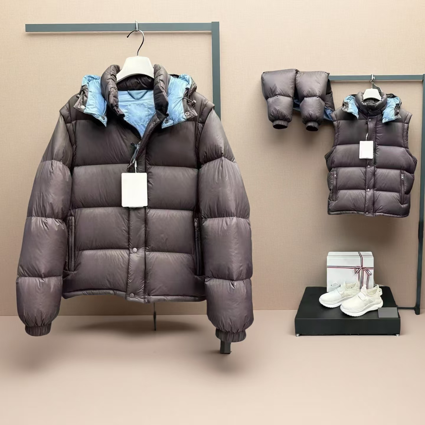 Mens Jacket Hooded Coat Designer Men Puffer Jacket Down Parkas Waterproof Tech Veste Winter Jacket Men For Male Women Letter Black Outwears Warm Coats Designer