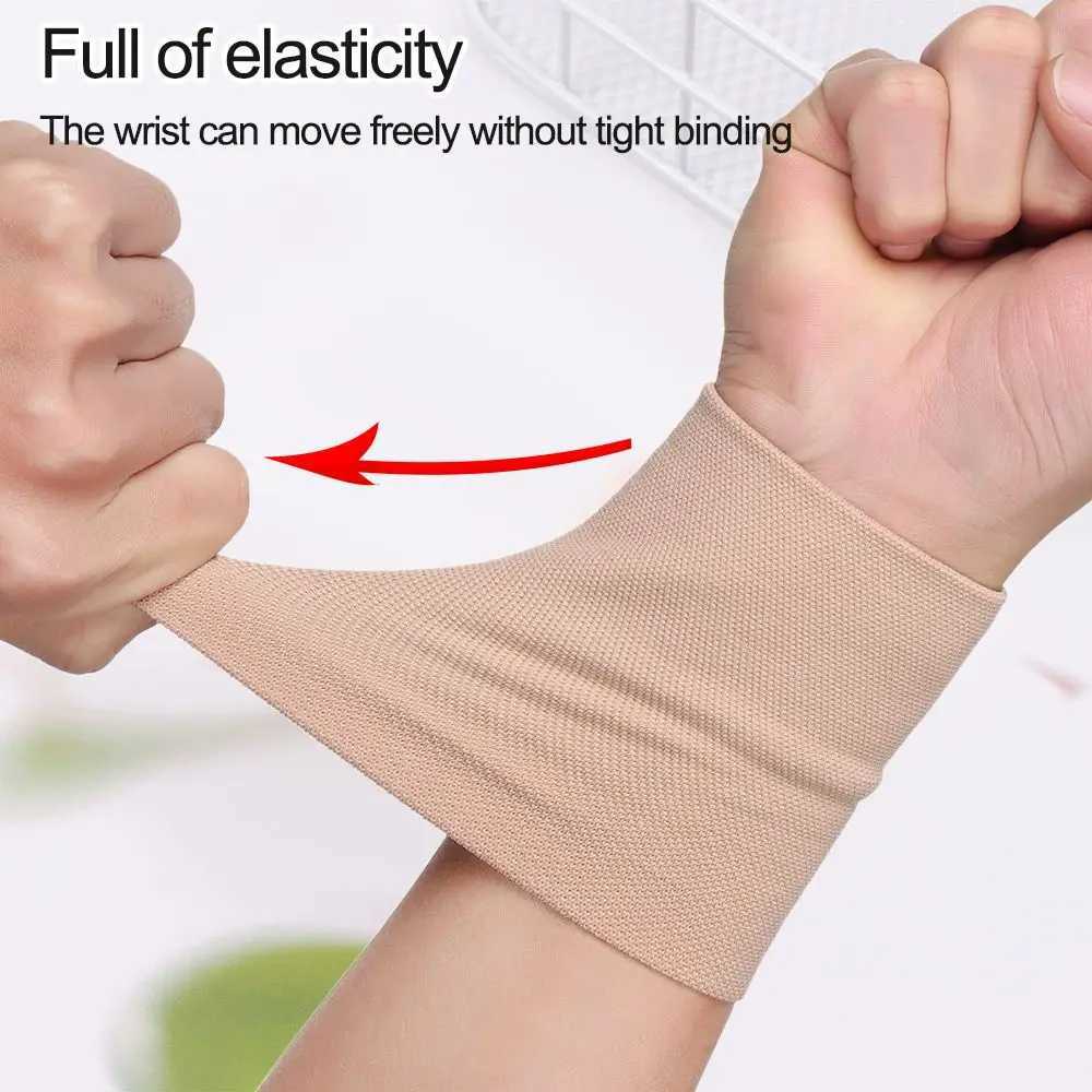 1Pc Compression Wrist Sleeve Elastic Wrist Brace Wrist Support for Men and Women Tennis Tendonitis Carpal Tunnel Sport Wristband J2512111