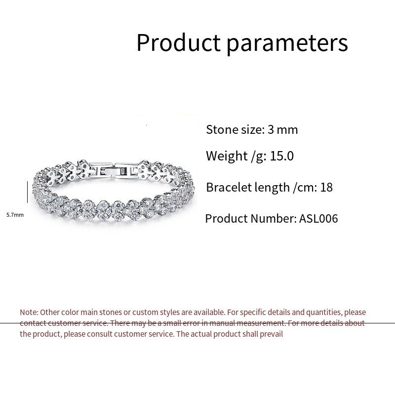 Roman Full Diamond Zircon Handmade for Women, Fresh and Sweet Starry Sky, Mickey Silver Plated Copper Bracelet for Women ddmytues