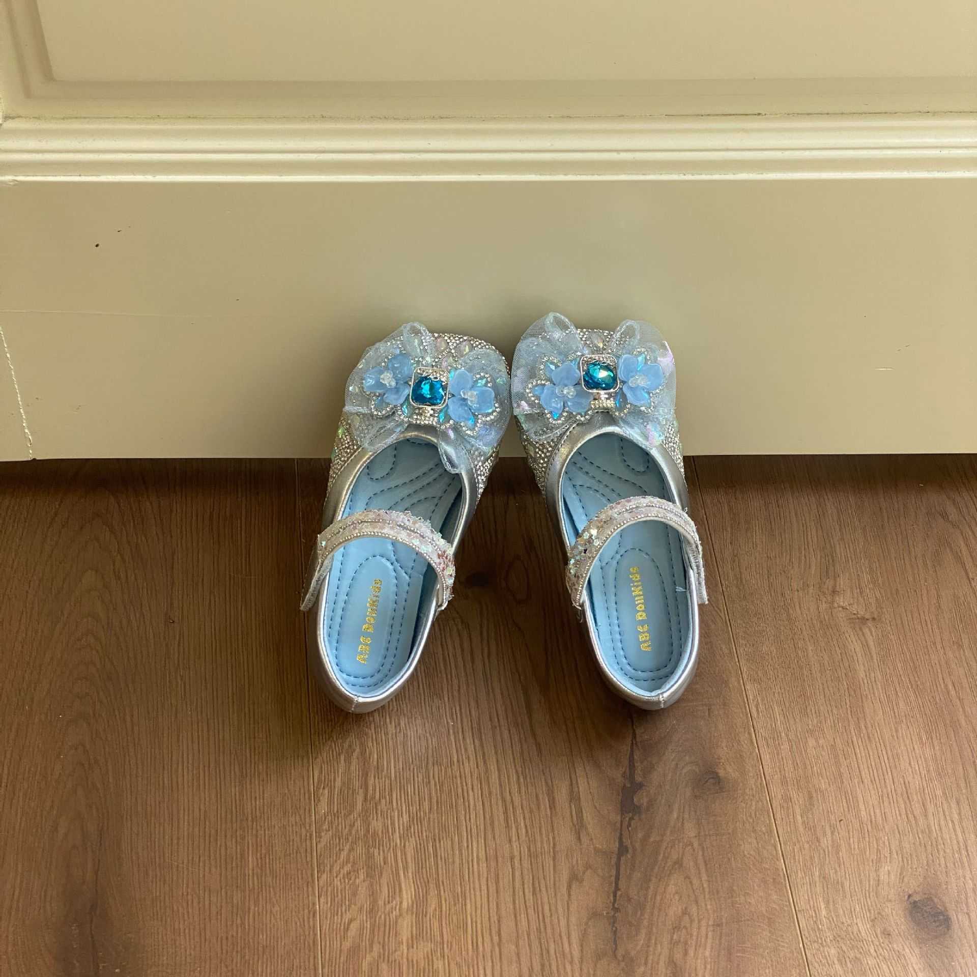 Sandals Rhinestone Butterfly Shoes for Kids Girls Flip Jelly Sandals Shoes Child Slip on Flat Sandals Little Girl Footwear