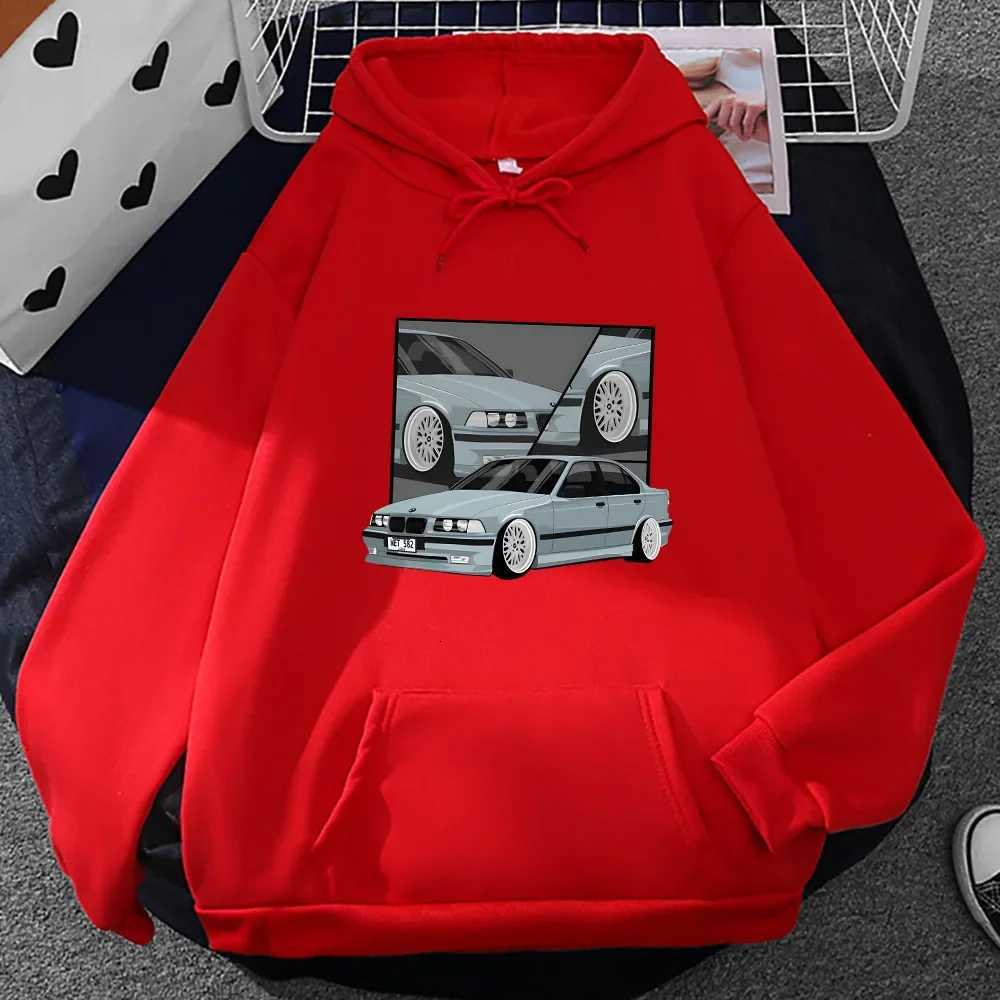 Car Printed Graphic Hoodies Street Women Casual Sweatshirts Autumn Winter Fleece Clothing Soft Comfortable Hooded PulloversZ250918