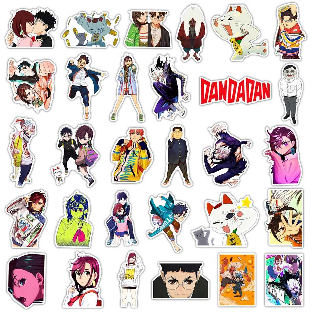 60PCS DAN DA DAN Cartoon Anime Stickers DIY Decoration PVC Waterproof Skateboard Notebook Graffiti Toys C250918