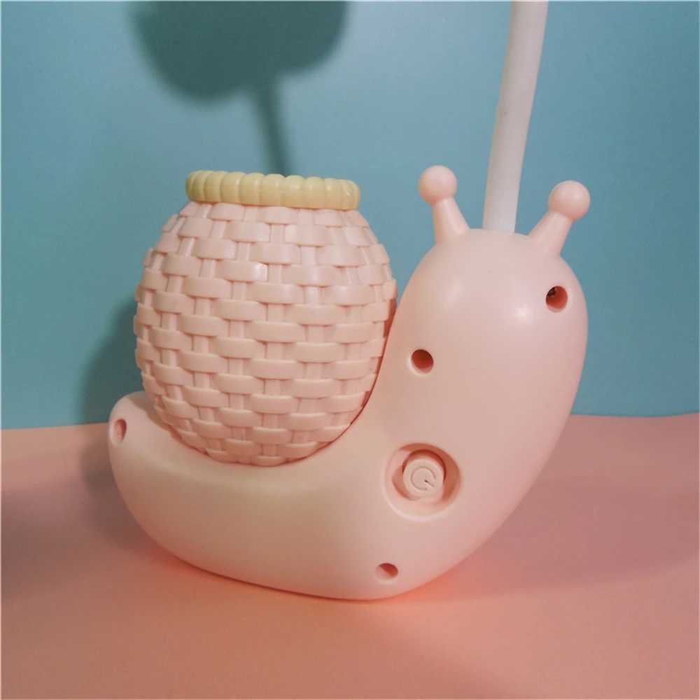 Cartoon LED Snail Desk Lamp Children Bedroom Night Light Reading Study Birthday Christmas Gift Home Decorations Eye Protection C250918