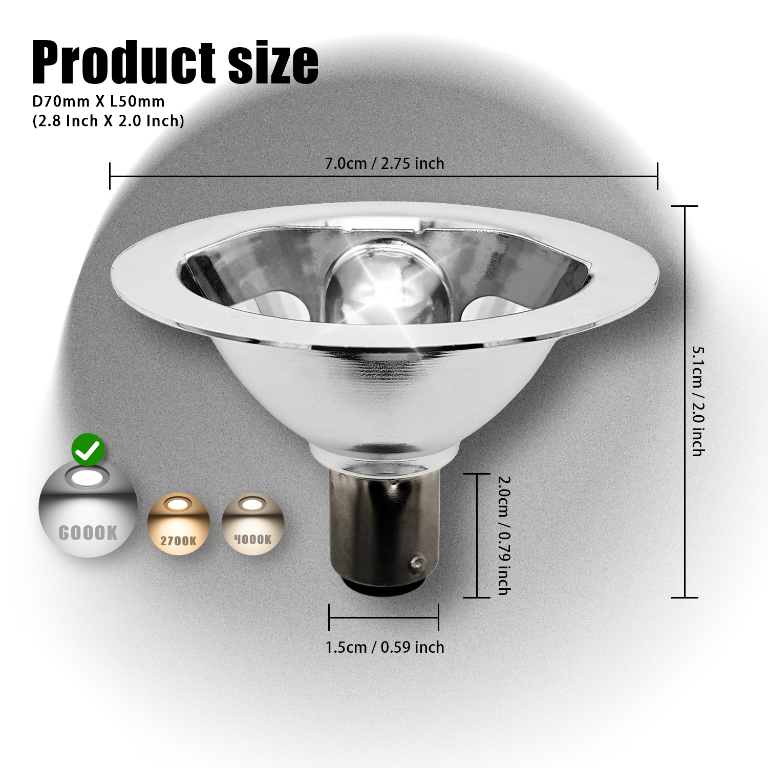 3w 12v Ba15d Double Contact Bayonet Base Reflector Led Bulb 4000k Neutral White Tracking Floodlight For Home Household Commercial Lighting Spotlight 2