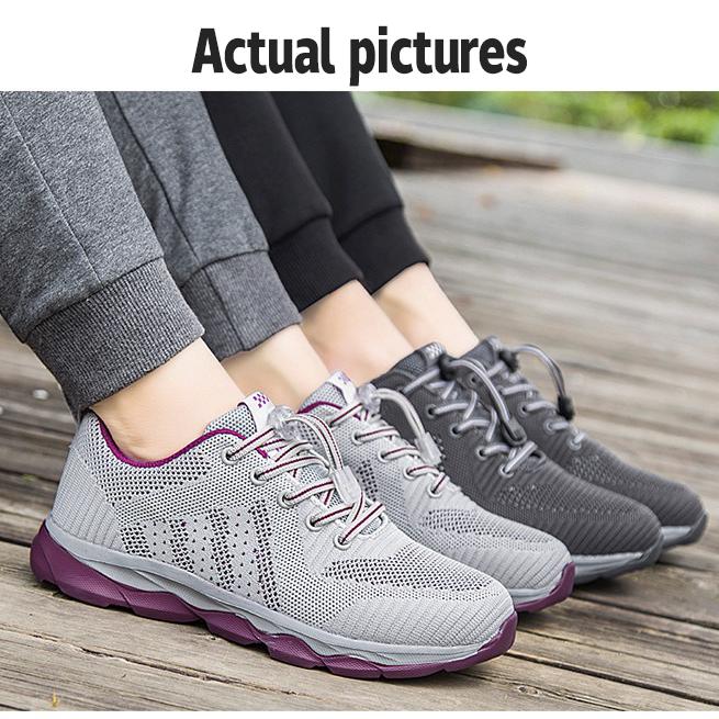 casual old peoples shoes spring and autumn nonslip softsoled middleaged and elderly walking shoes mesh breathable shoes