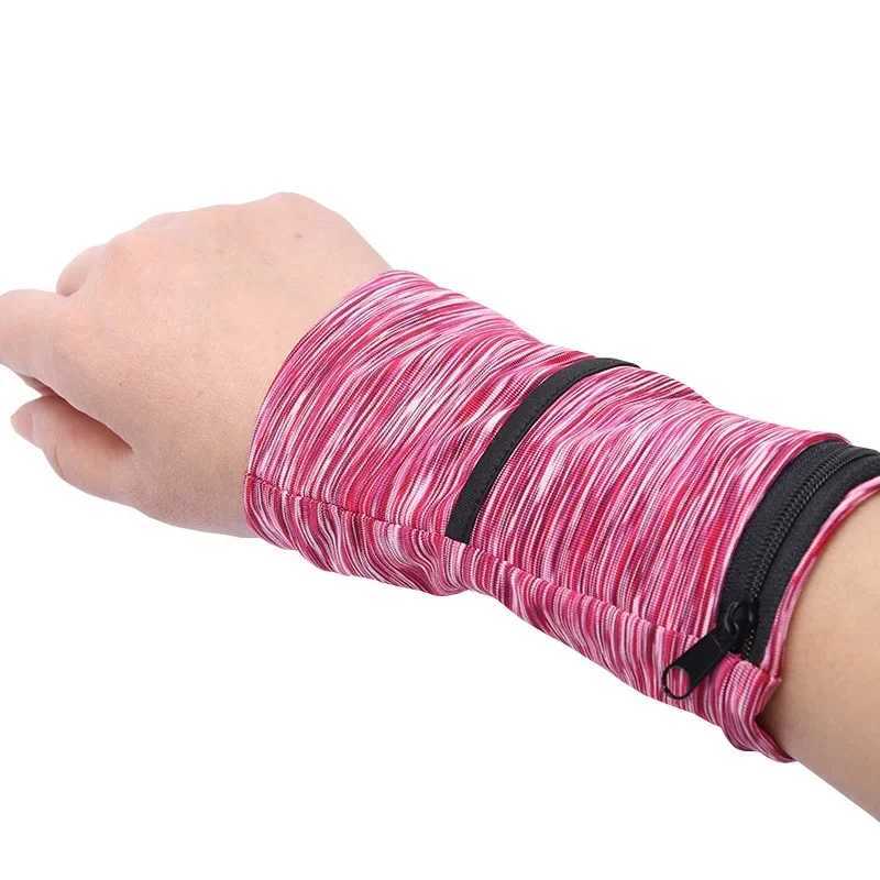 Zipper Running Bags Lightweight Wrist Wallet Pouch for Phone Key Card Sweatband Gym Fitness Sports Cycling Wristband Arm Bag J251211