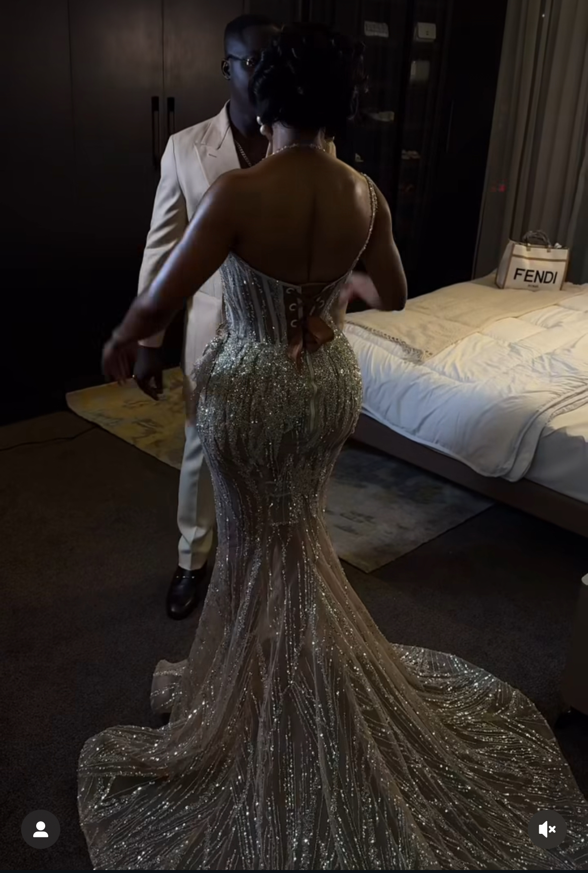 Champagne Mermaid Prom Dresses 2025 Illusion Crystals Halter Flowers Evening Formal Party Second Birthday Engagement Gowns Plus Size Dress For Special