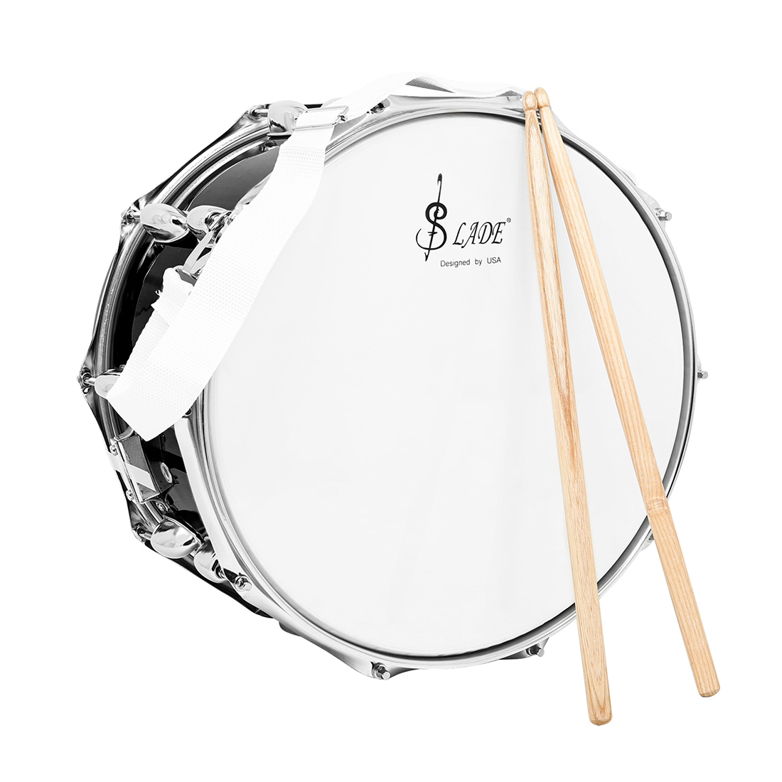 SLADE 14x8 Inch Snare Drum - 10-Lug Design with Professional Grade Hardware