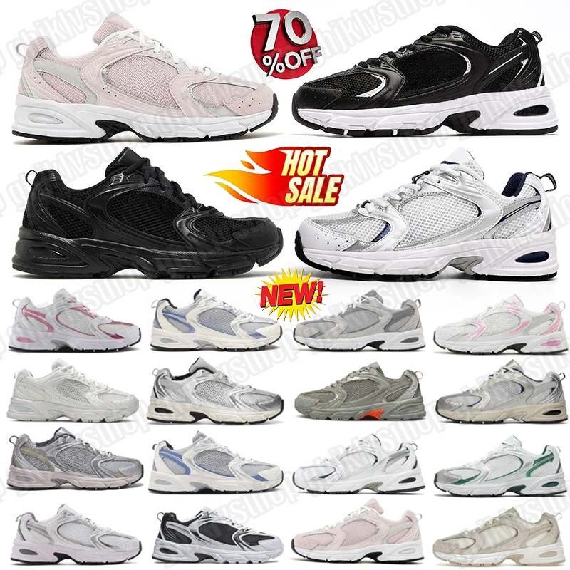 New Running Shoes Mens Womens Mesh leather rubber Triple White Black Trainers Outdoor Sports Sneakers Comfortable commuting walking shoes