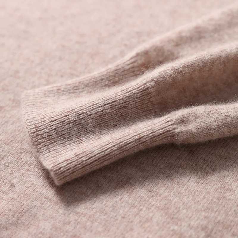 100 Pure Wool Mens ONeck Pullover Solid Large Size Loose Casual Sweater Spring and Autumn Can Be Outdoor Cashmere SweaterZ250918